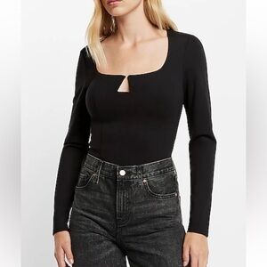 NWT Express Bodysuit Size Large with triangle cutout detail